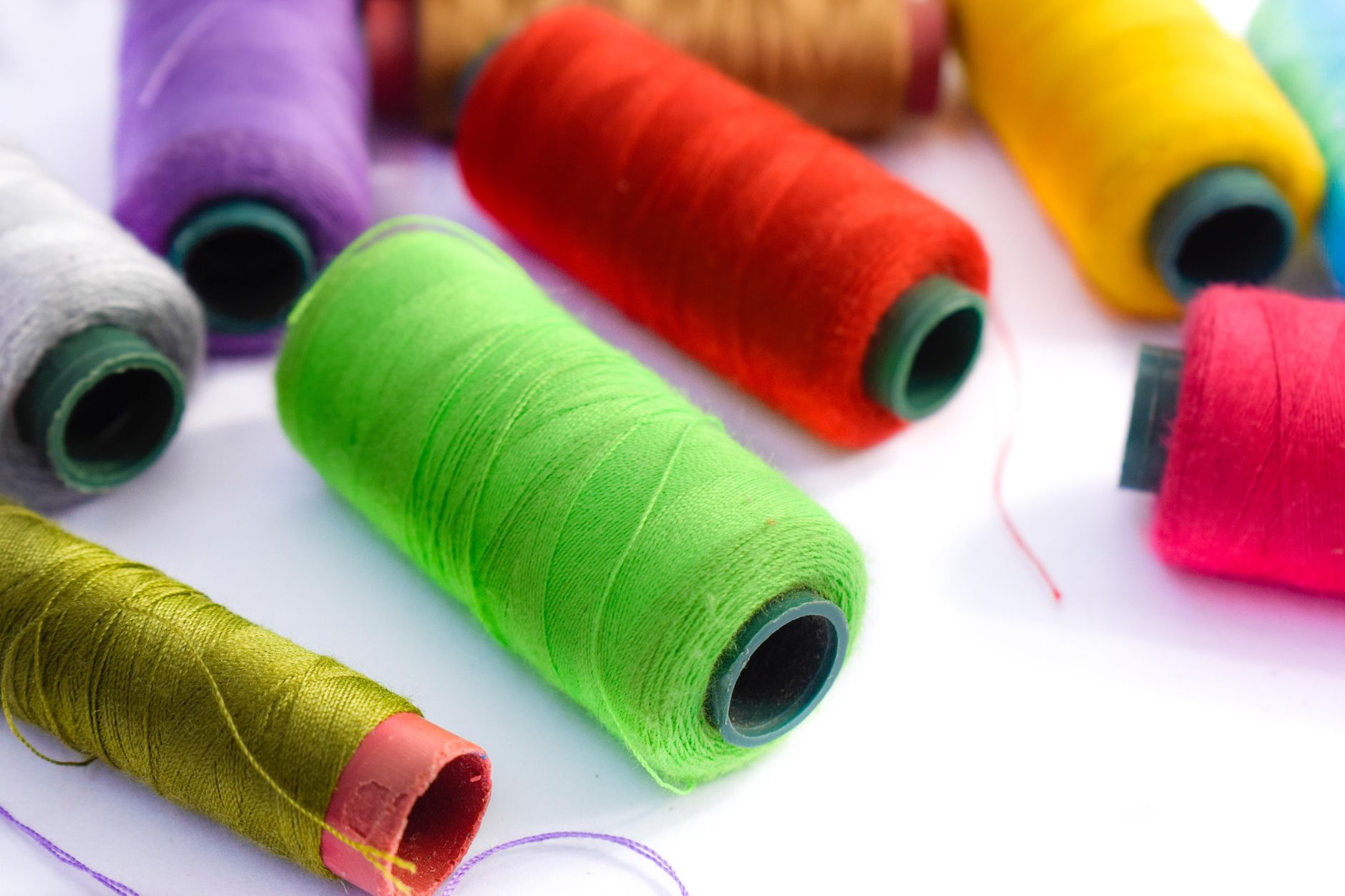 Assorted Sewing Threads in Spools